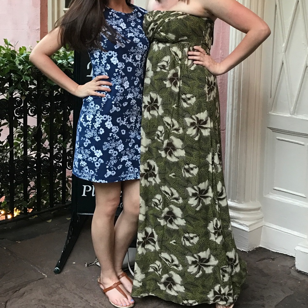 Floral Strapless Maxi || Anthropologie